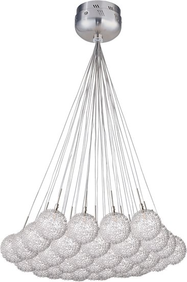 Foto para 10W Starburst 37-Light Pendant SNPC Mesh Glass 12V G4 Xenon (OA HT 42"-72")