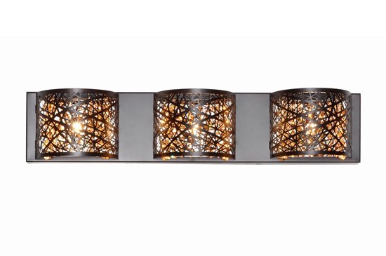 Picture of 40W Inca 3-Light Wall Mount BZ Cognac G9 Xenon 