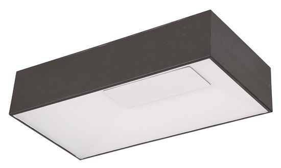 Foto para 20W Collage LED Flush Mount BK White 17.75"x4.5"x9" 