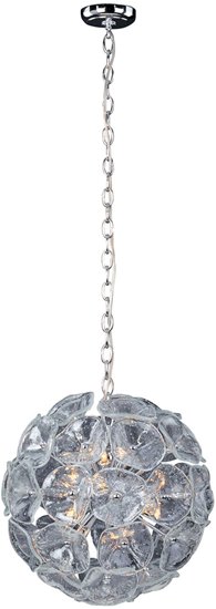 Foto para 40W Cassini 12-Light Pendant PC Clear Murano Glass G9 Xenon (OA HT 22"-130")36" Chain