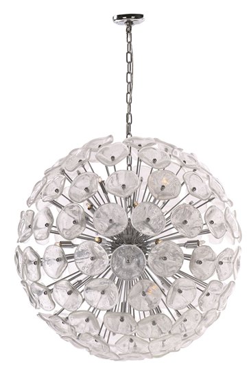 Foto para 25W Cassini 28-Light Pendant PC Clear Murano G9 (OA HT 35"-63") (CAN 4.7"x4.7"x1")