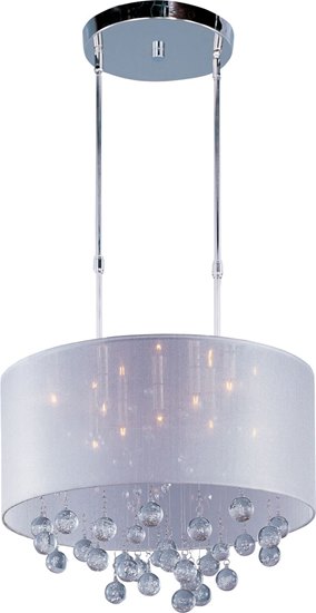 Picture of 40W Veil 9-Light Pendant PC Fabric G9 Xenon (OA HT 24.25"-60.25")