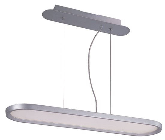 Foto para 40W Moonbeam LED Pendant MS Matte White (OA HT 35"-50.75")