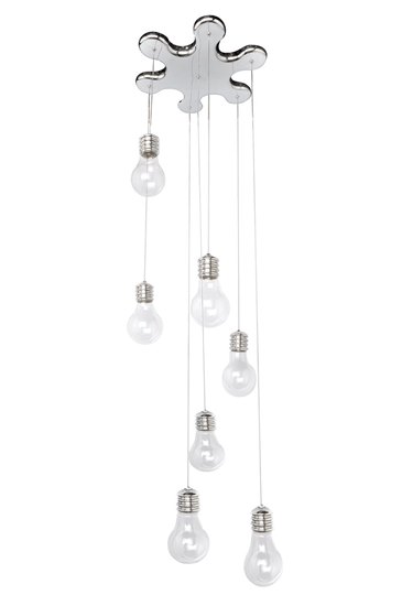 Foto para 20W Edison 7-Light Pendant PC Clear G4 (OA HT 8.5"-125.25")