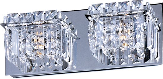 Foto para 50W Bangle 2-Light Bath Vanity PC Crystal Glass G9 Xenon 