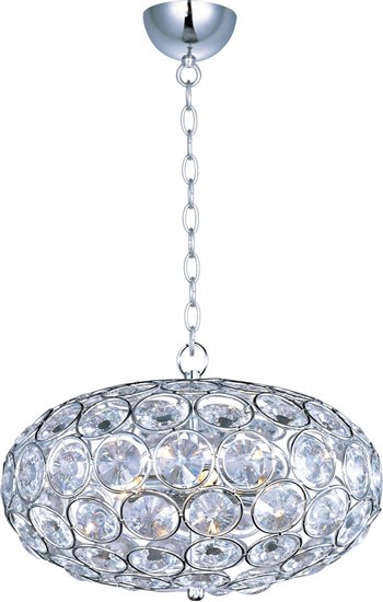 Picture of 40W Brilliant 6-Light Pendant PC Crystal Glass G9 Xenon (OA HT 18"-130")72" Chain