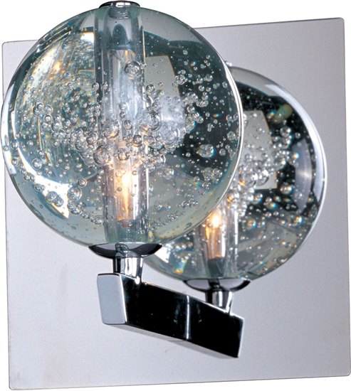 Picture of 20W Orb 1-Light Wall Sconce PC Bubble Glass 12V G4 Xenon 