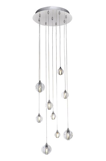 Picture of 1.5W Harmony 9-Light LED Pendant PC Bubble (OA HT 6"-126")