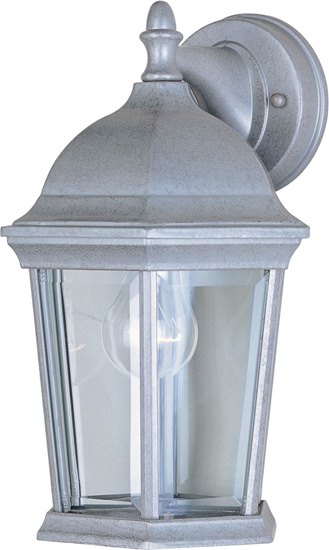 Foto para 100W Builder Cast 1-Light Outdoor Wall Lantern PE Clear Glass MB Incandescent 6-Min