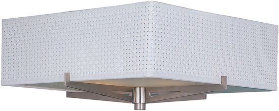 Picture of 100W Elements 2-Light Flush Mount SN Vinyl MB Incandescent 16"x16"x5.25" 