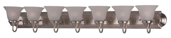 Foto para 100W Essentials - 801x-Bath Vanity SN 7-lights Frosted Glass MB Incandescent 