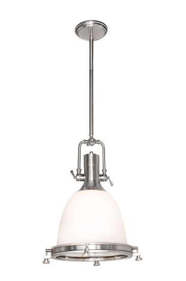 Picture of 100W Hi-Bay 1-Light Pendant SN Satin White MB (OA HT 67.5")