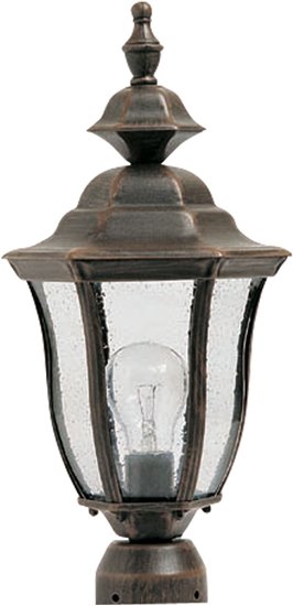 Foto para 100W Madrona Cast 1-Light Outdoor Pole/Post Lantern RP Seedy Glass MB Incandescent 6-Min