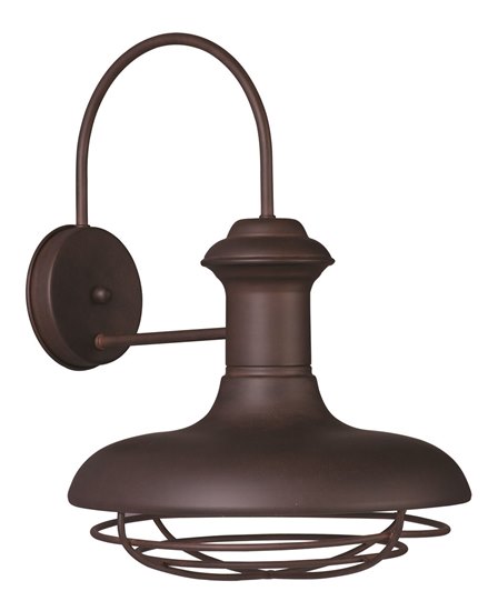 Foto para 100W Wharf 1-Light Outdoor Wall Lantern EB MB 12"x16.75" 