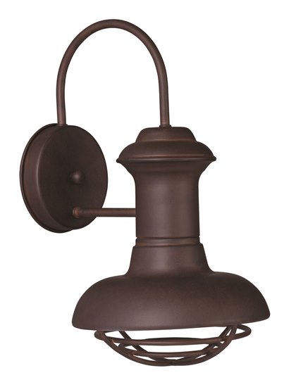 Foto para 100W Wharf 1-Light Outdoor Wall Lantern EB MB 8"x14" 