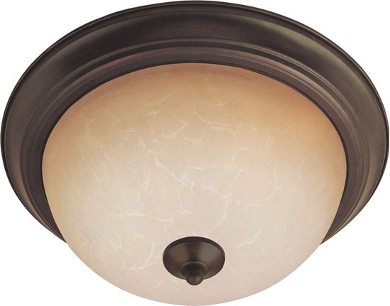 Foto para 13W 1-Light Flush Mount OI Wilshire Glass GU24 Fluorescent 