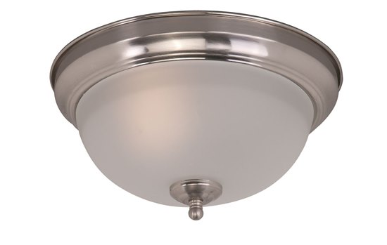 Foto para 13W 1-Light Flush Mount SN Frosted Glass GU24 Fluorescent 