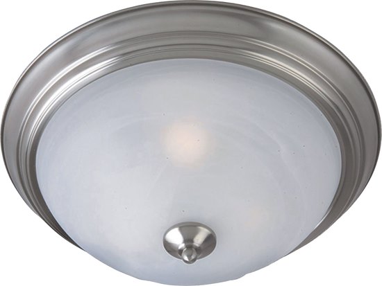 Foto para 13W 3-Light Flush Mount SN Marble Glass GU24 Fluorescent 