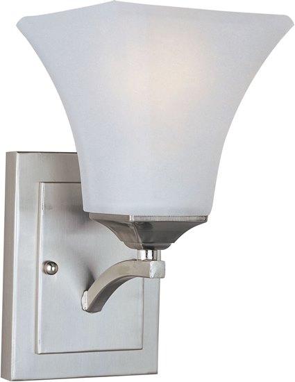 Foto para 13W Aurora EE 1-Light Wall Sconce SN Frosted Glass GU24 Fluorescent 