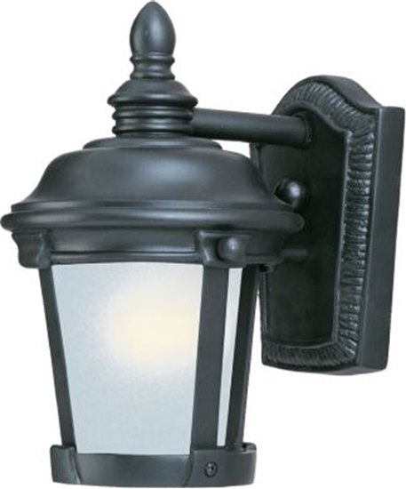 Picture of 13W Dover EE 1-Light Outdoor Wall Lantern BZ Frosted Seedy Glass GU24 Fluorescent 6.5"x9.5" 