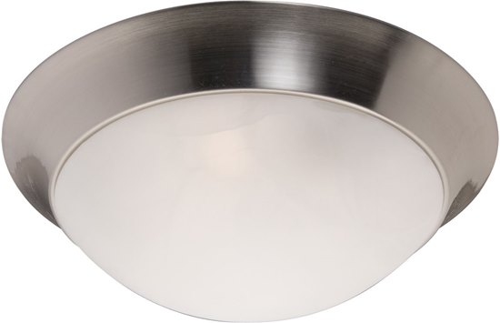 Picture of 13W Flair EE 2-Light Flush Mount SN Marble Glass GU24 Fluorescent 