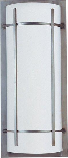 Picture of 13W Luna 2-Light Outdoor Wall Lantern BM White Acrylic GU24 Fluorescent 