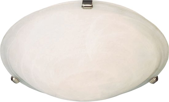 Foto para 13W Malaga EE 3-Light Flush Mount SN Marble Glass GU24 Fluorescent 