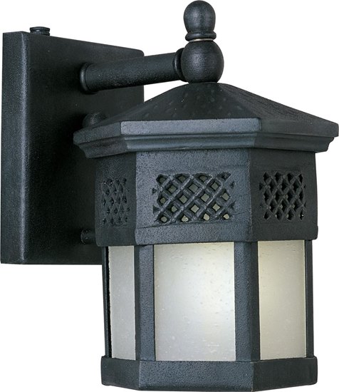 Picture of 13W Scottsdale EE 1-Light Outdoor Wall Lantern CF Frosted Seedy Glass GU24 Fluorescent 