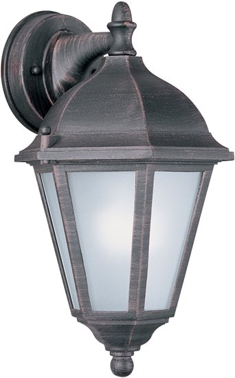 Foto para 13W Westlake EE 1-Light Outdoor Wall Lantern RP Frosted Glass GU24 Fluorescent 8"x15" 6-Min