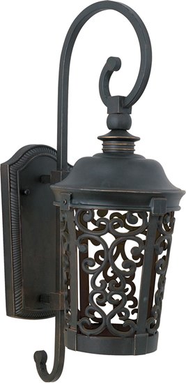 Foto para 13W Whisper Dark Sky EE 1-Light Outdoor Wall Lantern BZ GU24 Fluorescent 