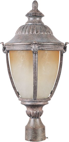 Picture of 18W Morrow Bay EE 1-Light Outdoor Pole/Post Lantern ET Latte Glass GU24 Fluorescent 