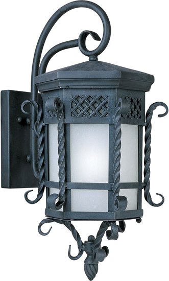 Foto para 18W Scottsdale EE 1-Light Outdoor Wall Lantern CF Frosted Seedy Glass GU24 Fluorescent 