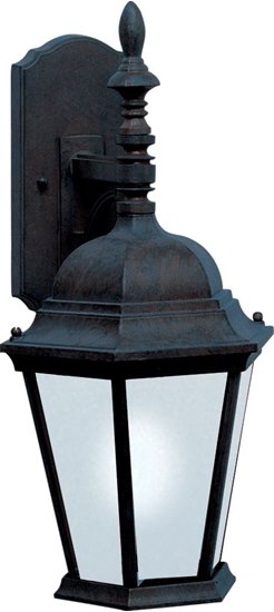 Picture of 18W Westlake EE 1-Light Outdoor Wall Lantern BK Frosted Glass GU24 Fluorescent 9.5"x19" 4-Min