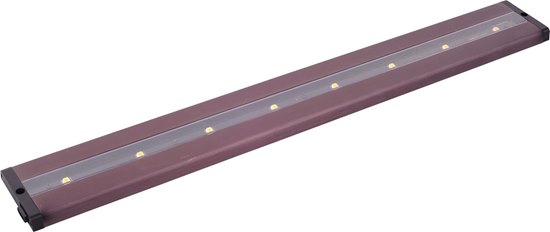 Picture of 2.37W CounterMax MX-L-LPC 24" 8-Light LED Under Cabinet BRZ Clear Glass Cree® LED 12-Min