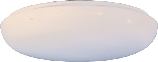 Foto para 22W Low Profile EE 1-Light Flush Mount WT White Acrylic 4-Pin T9 Circline Fluorescent 11.5"x2.5" 6-Min