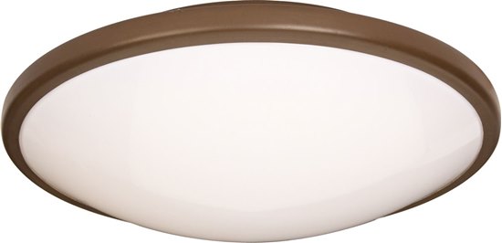 Foto para 22W Rim EE 1-Light Flush Mount OI White Acrylic 4-Pin T9 Circline Fluorescent 6-Min