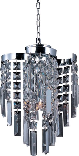 Picture of 25W Belvedere 4-Light Pendant PC Beveled Crystal Glass G9 Xenon 39" Chain