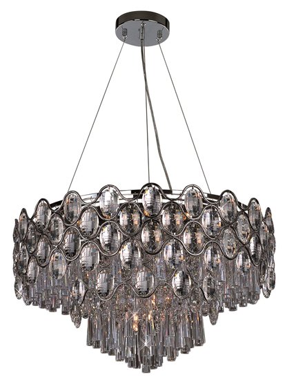 Picture of 25W Jewel 24-Light Pendant PC Beveled Crystal G9 Xenon (OA HT 150")