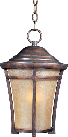 Foto para 26W Balboa VX EE 1-Light Outdoor Hanging CO Golden Frost Glass GU24 Fluorescent 72" Chain