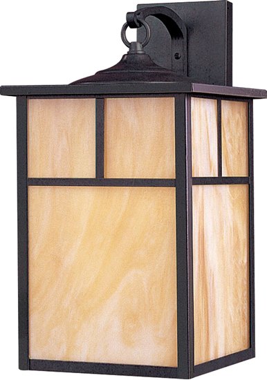 Foto para 26W Coldwater EE 1-Light Outdoor Wall Lantern BU Honey Glass GU24 Fluorescent 