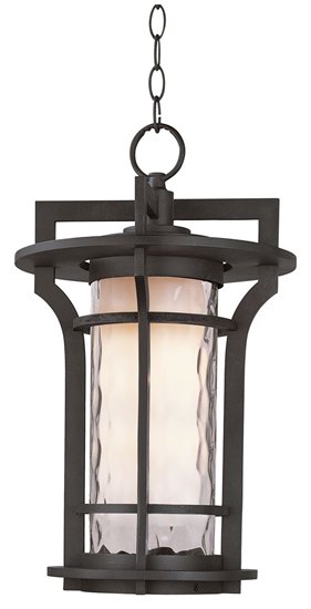 Foto para 26W Oakville EE 1-Light Outdoor Hanging Lantern BO Water Glass GU24 