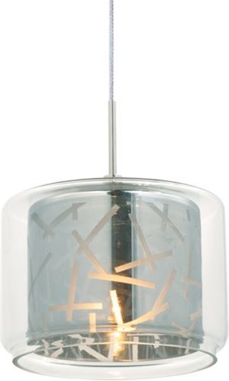 Picture of 35W Confetti 1-Light RapidJack Pendant PC Clear/Mirror Glass 12V GY6.35 T4 Xenon 