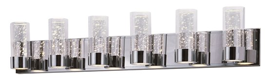 Picture of 4.5W Sync 6-Light LED Vanity PC Clear 