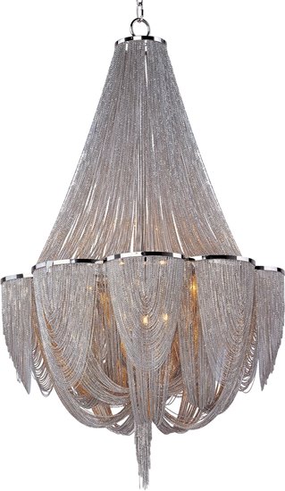 Picture of 40W Chantilly 12-Light Chandelier PN Metal G9 Xenon (CAN 6"x3")36" Chain