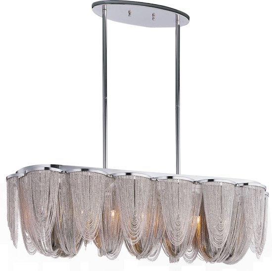 Picture of 40W Chantilly 7-Light Pendant PN Metal G9 Xenon (OA HT 55") (CAN 14.75"x5.75"x0.75")