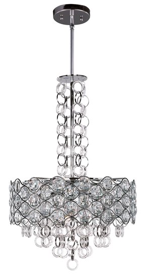 Foto para 40W Cirque 8-Light Pendant PC Beveled Crystal G9 Xenon (OA HT 58.5")