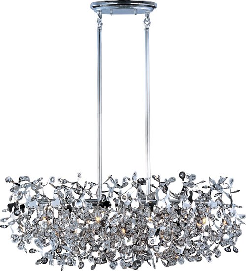 Picture of 40W Comet 7-Light Pendant PC Beveled Crystal Glass G9 Xenon (OA HT 57")