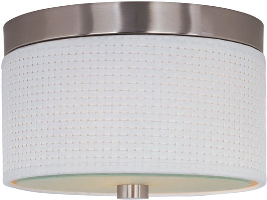 Picture of 40W Elements 2-Light Flush Mount SN Vinyl MB Incandescent 