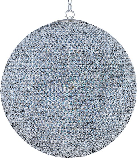 Picture of 40W Glimmer 18-Light Chandelier PS Beveled Crystal Glass G9 Xenon 36" Chain