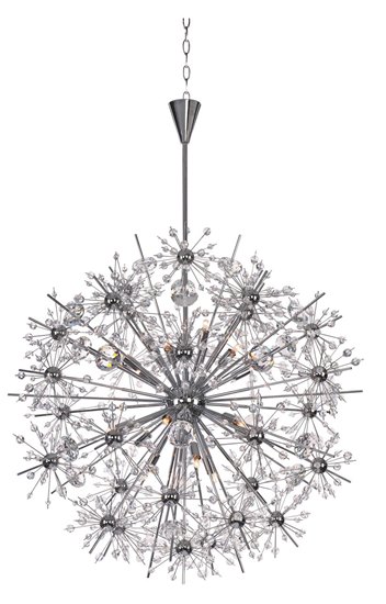 Foto para 40W Starfire 18-Light Chandelier PC Beveled Crystal G9 Xenon (OA HT 83")36" Chain